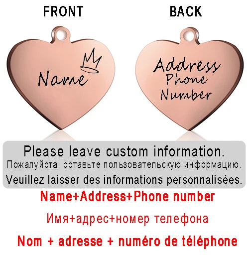 ID Heart Tag - Personalized