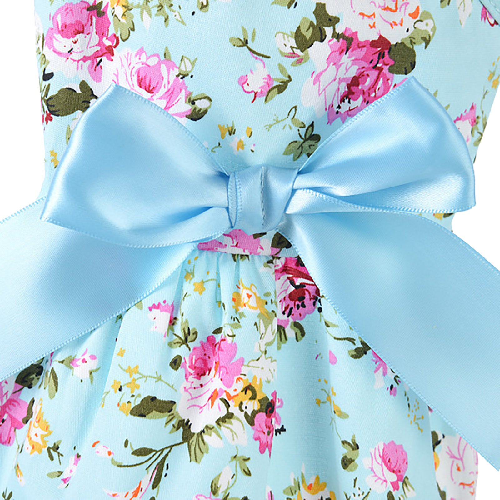 Pet Print Breathable Bow Sleeveless Shirt