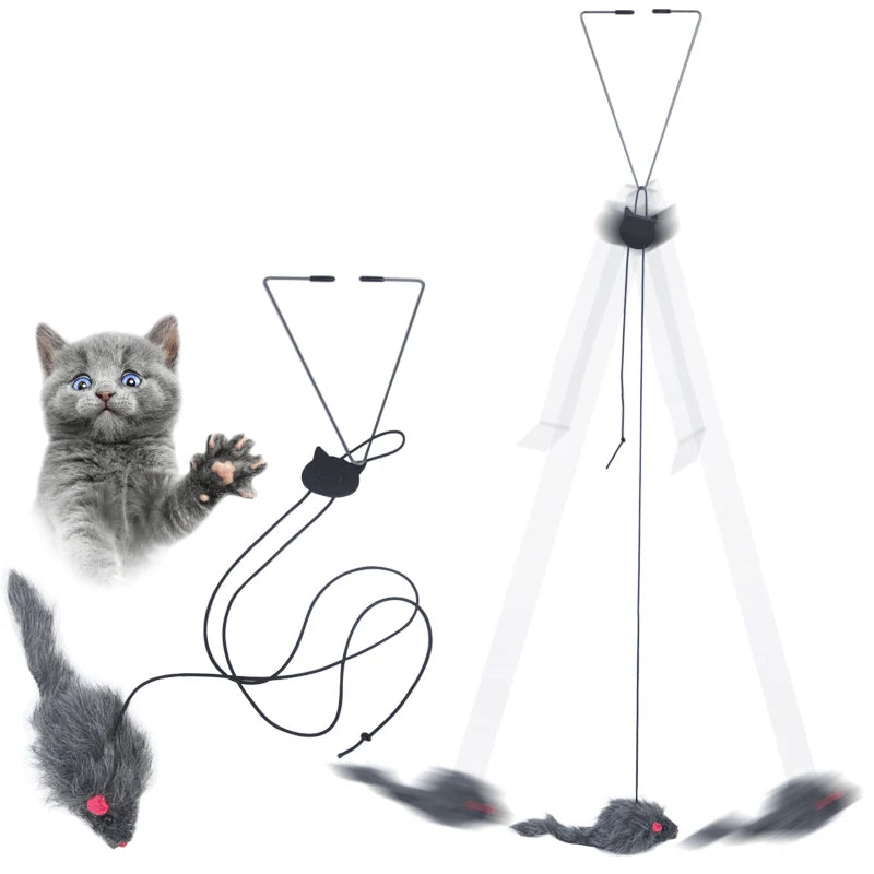 Door Hanging Cat Teaser Toy