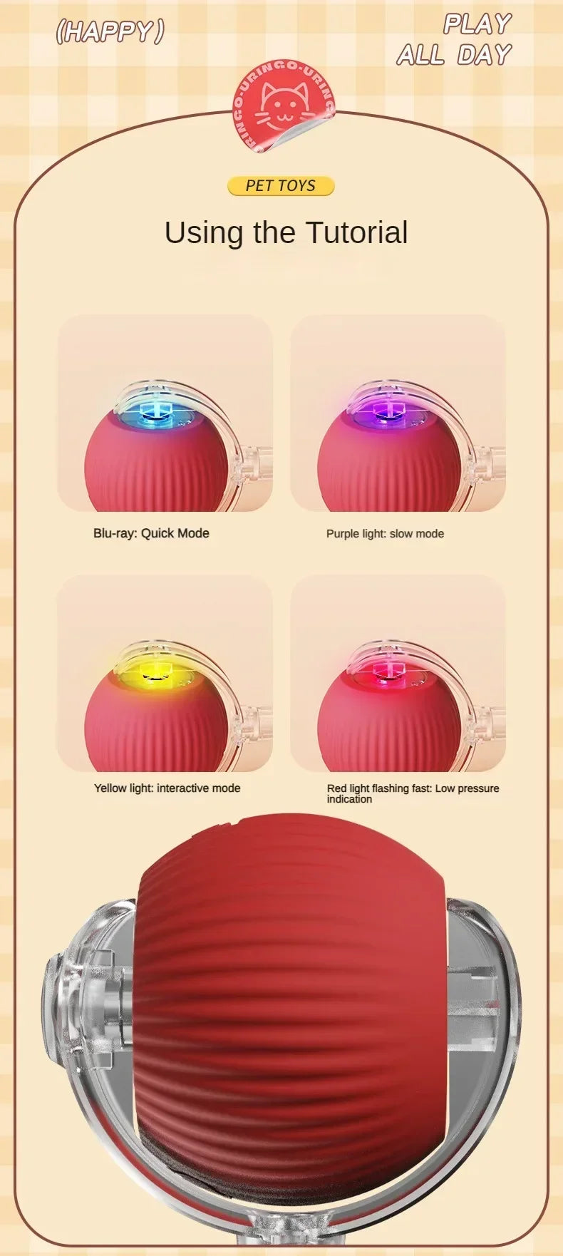 Cat Interactive Electric Ball