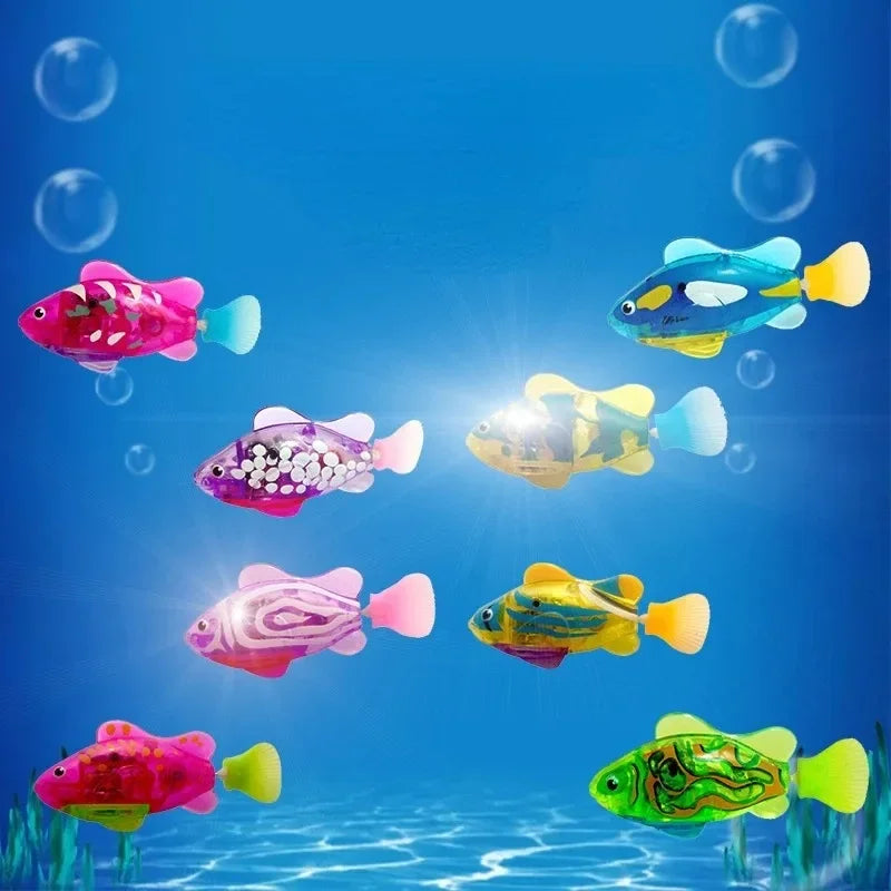 Cat Toy LED Swimming Robot Fish