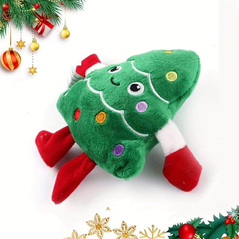 Christmas Tree Plush Dog Toy