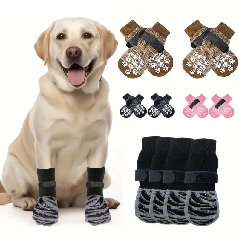 Anti-Slip Dog Socks 4pcs Paw Protector