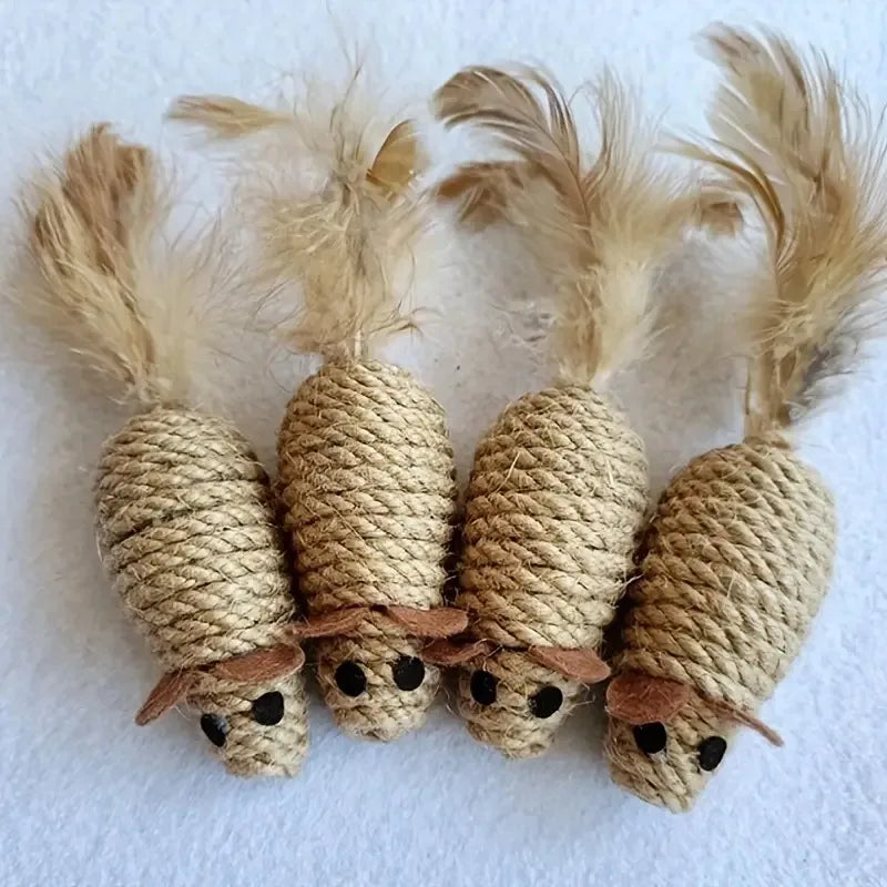 Sisal False Mouse Plush Toys