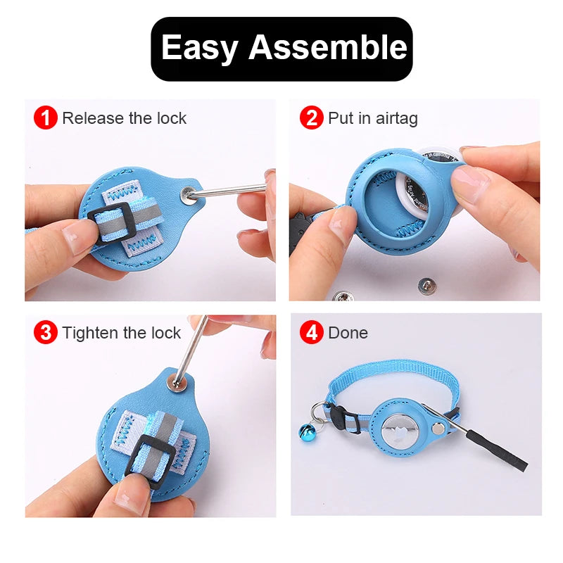 Anti-Lost Cat Collar for Airtag GPS Tracker