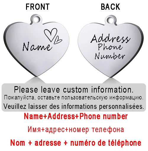 ID Heart Tag - Personalized