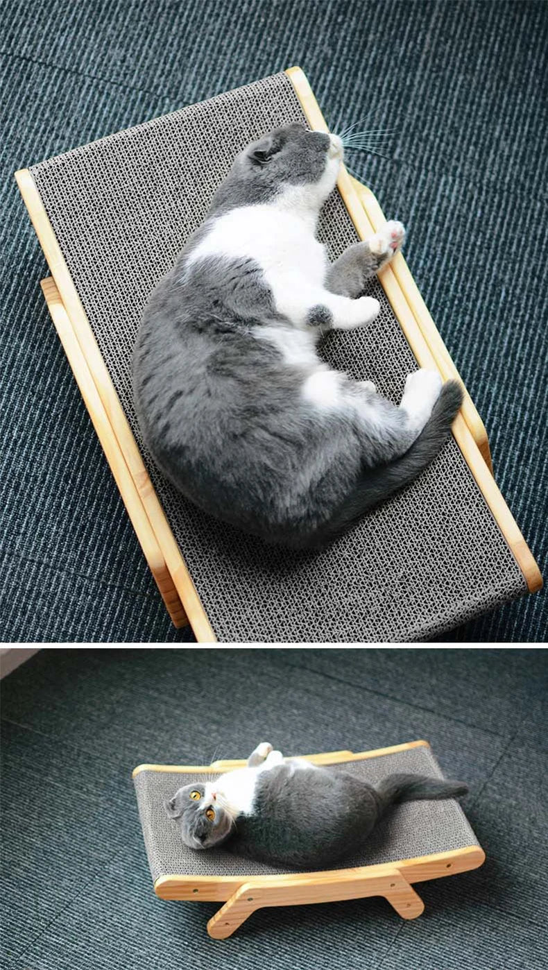 Cat Scratcher Board Wooden Frame