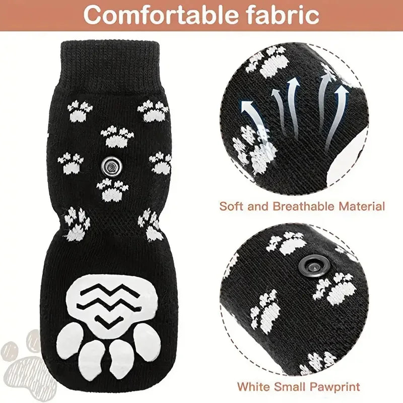 Anti-Slip Dog Socks 4pcs Paw Protector