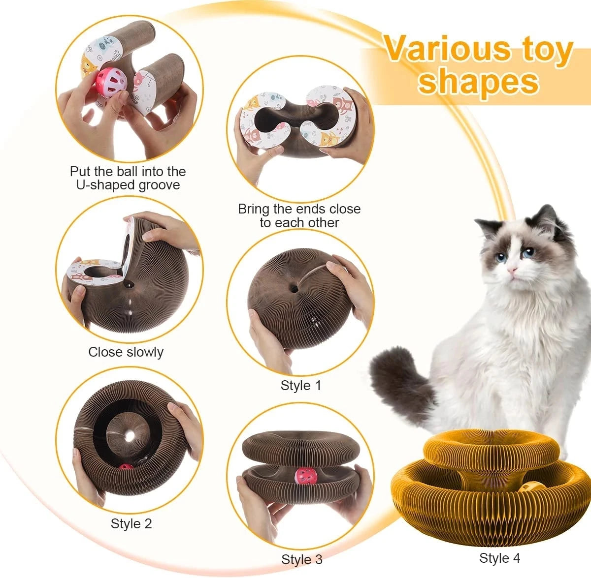 Round Cat Scratch Board