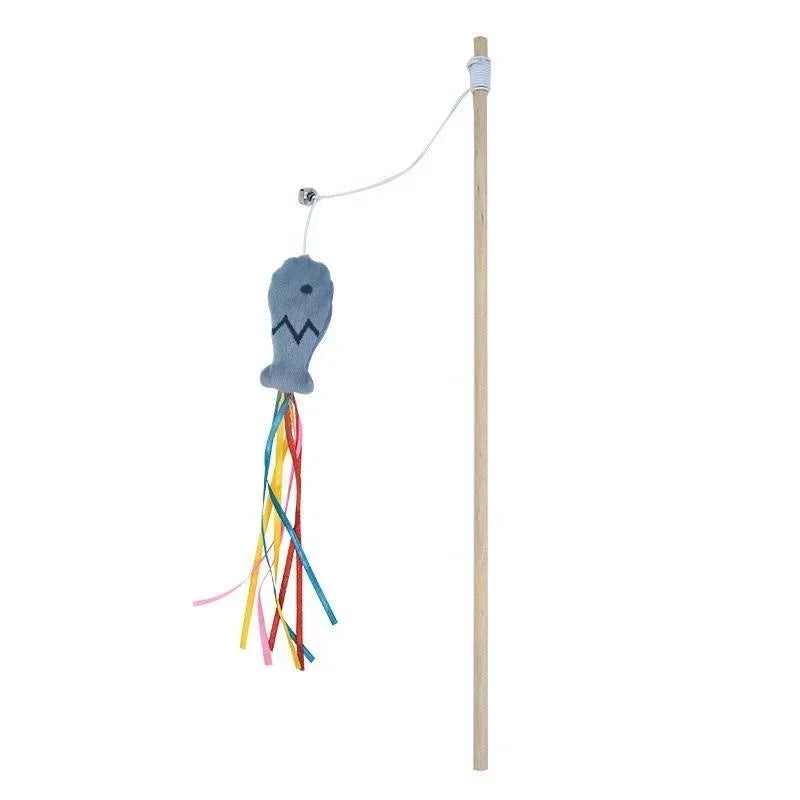 Interactive Elastic String Cat Stick