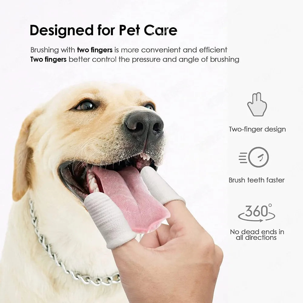 Pet Two-finger Brushing Finger