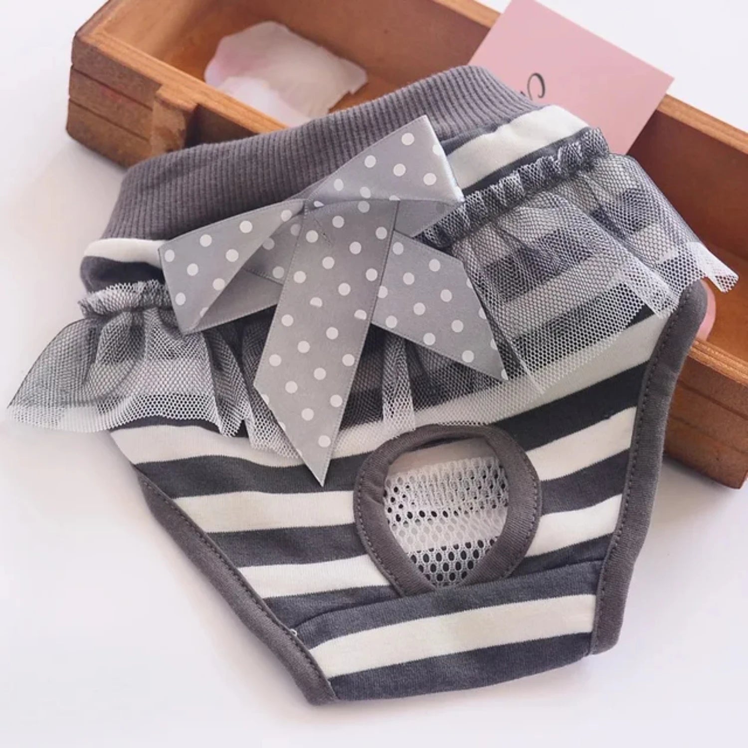 Cute Puppy Striped Pants