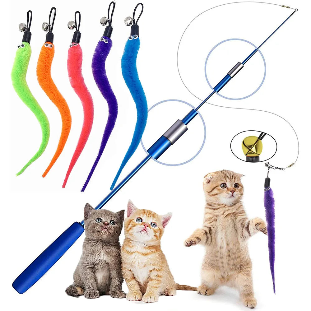 Worms Head Funny Cat Stick