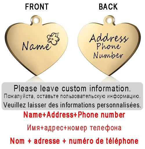 ID Heart Tag - Personalized