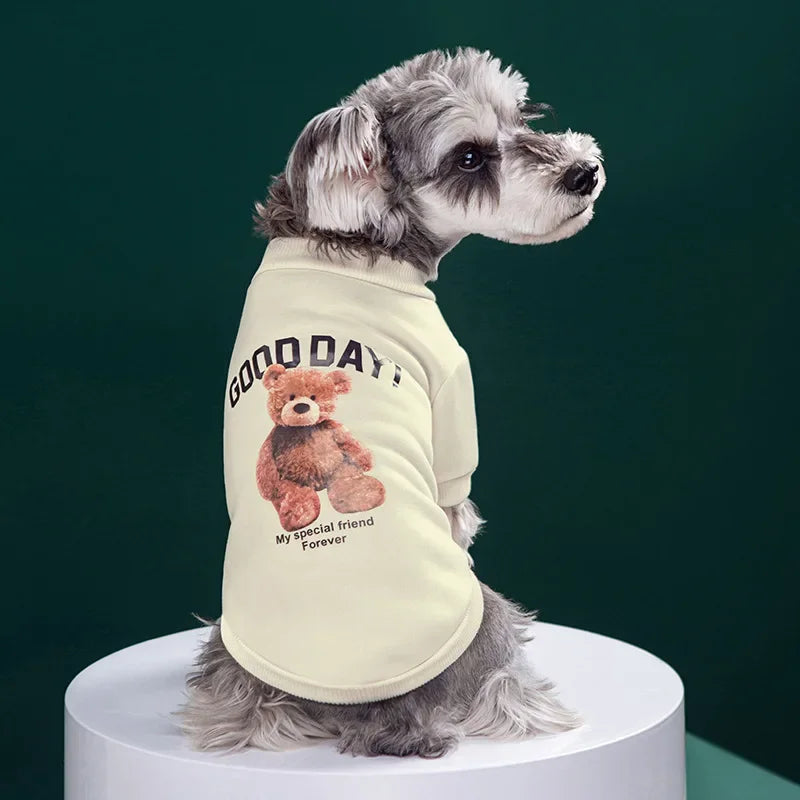 Cute Puppy Sweatshirt - Bear Pattern
