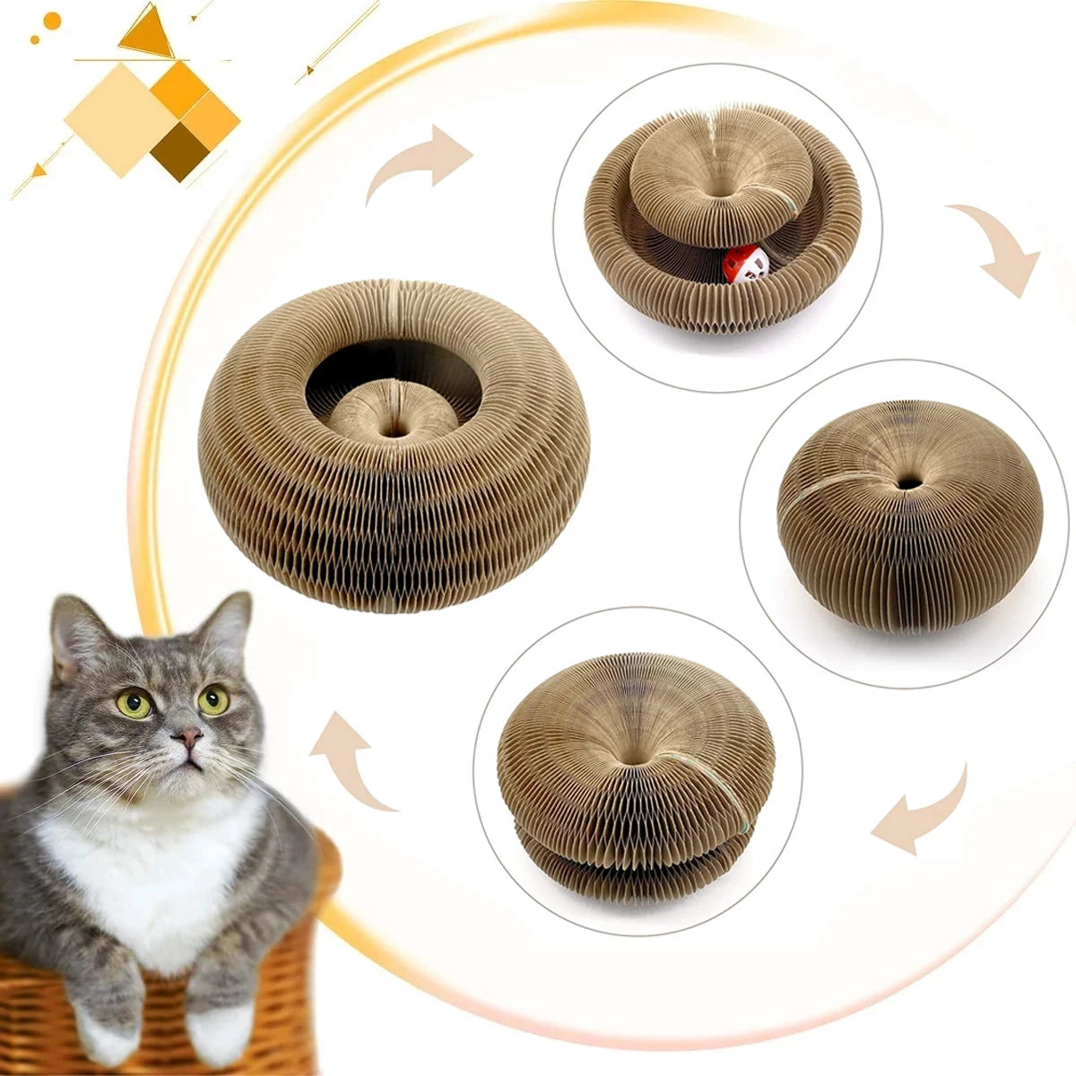 Round Cat Scratch Board