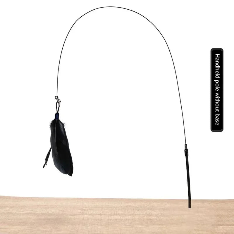 Handheld/ Adsorbable Feather Teaser