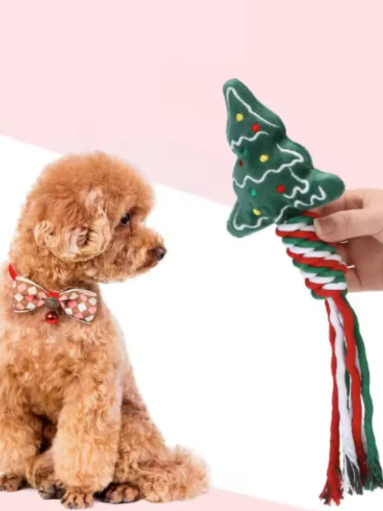 Christmas Dog Squeakey Chew Toys