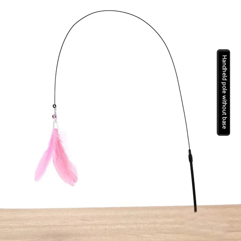 Handheld/ Adsorbable Feather Teaser