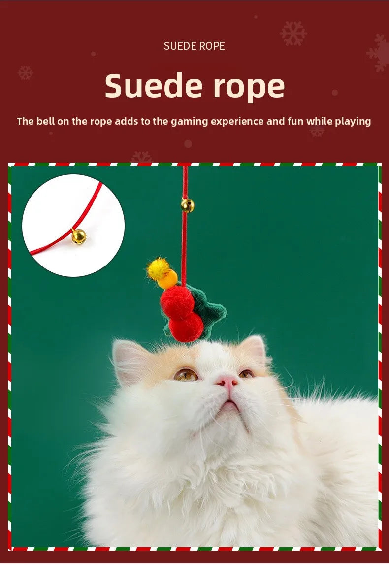Christmas Cats Teasing Sticks
