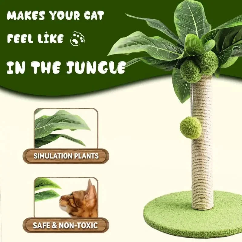 Cat Scratching Post with Hanging Balls