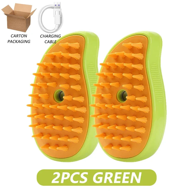 3-in-1 Pet Steamy Brush