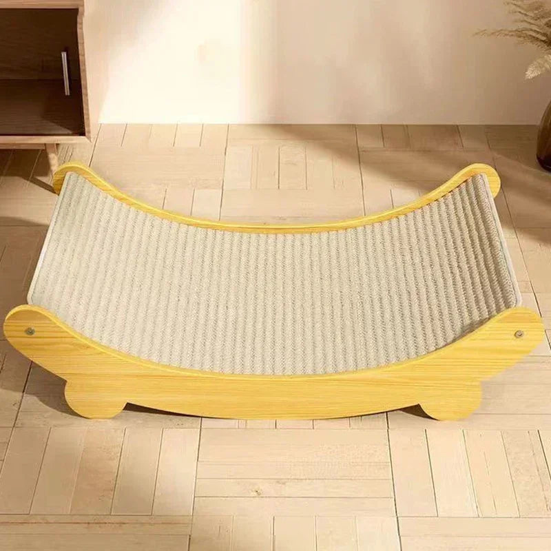 Wooden Cat Scratching Bed