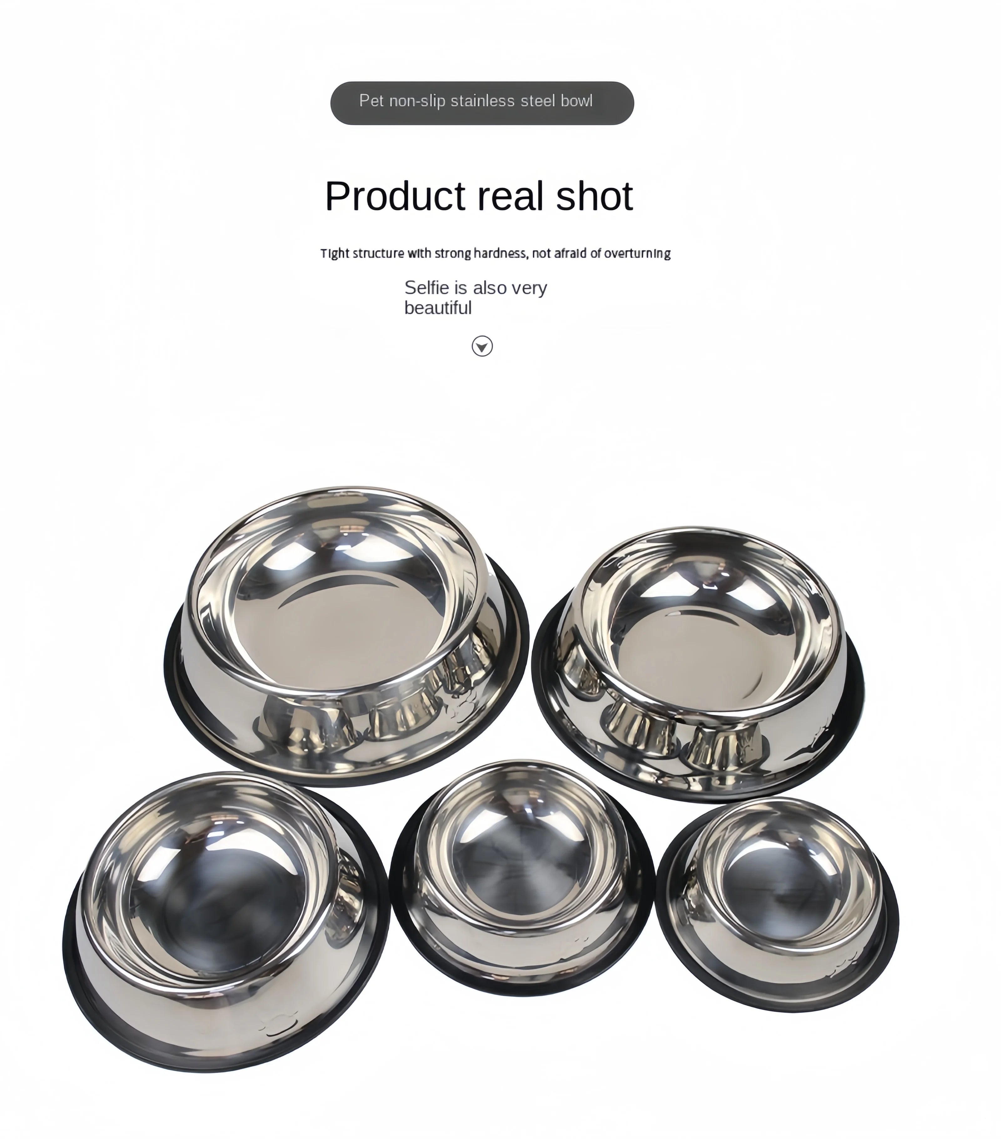 Pet Stainless Steel Feeding Bowl