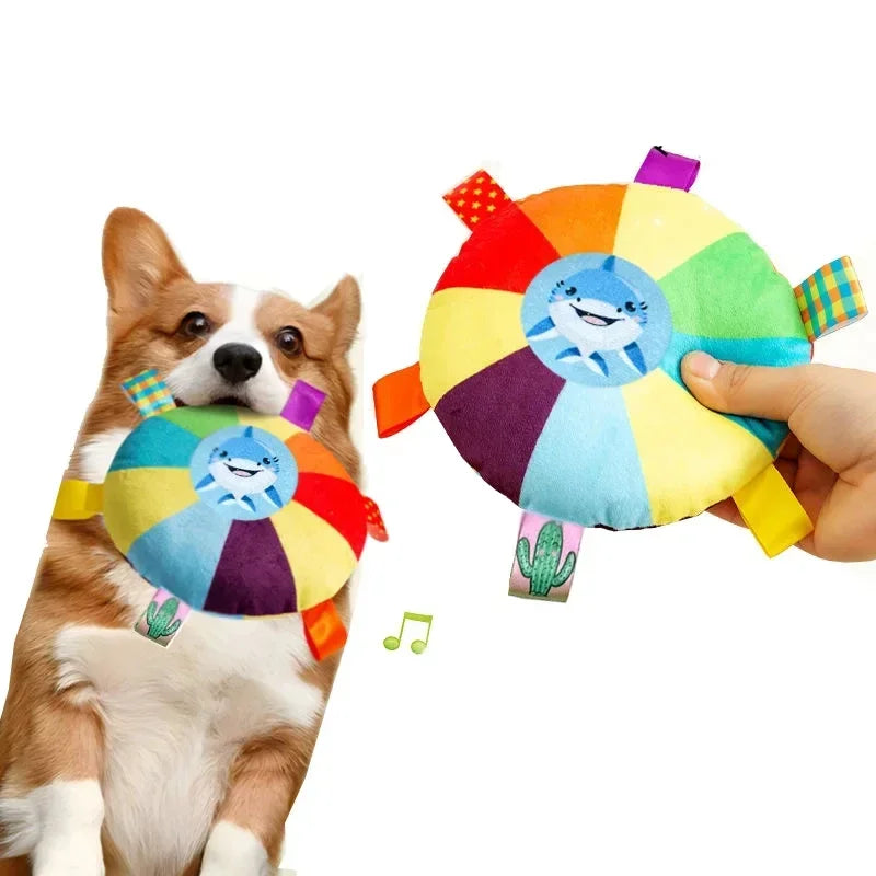 Rainbow Plush Flying Saucer