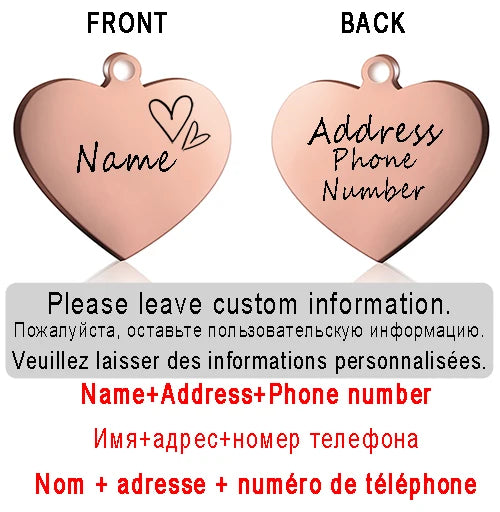 ID Heart Tag - Personalized