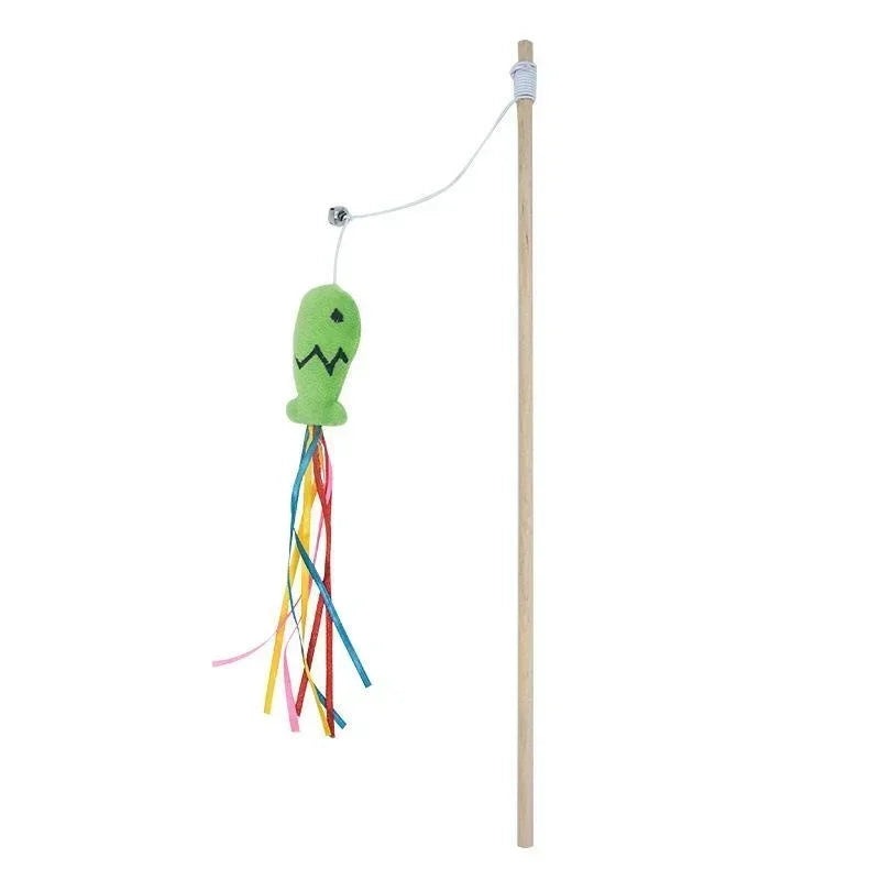 Interactive Elastic String Cat Stick