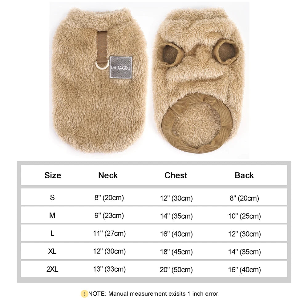 Soft Fleece Dog Clothes