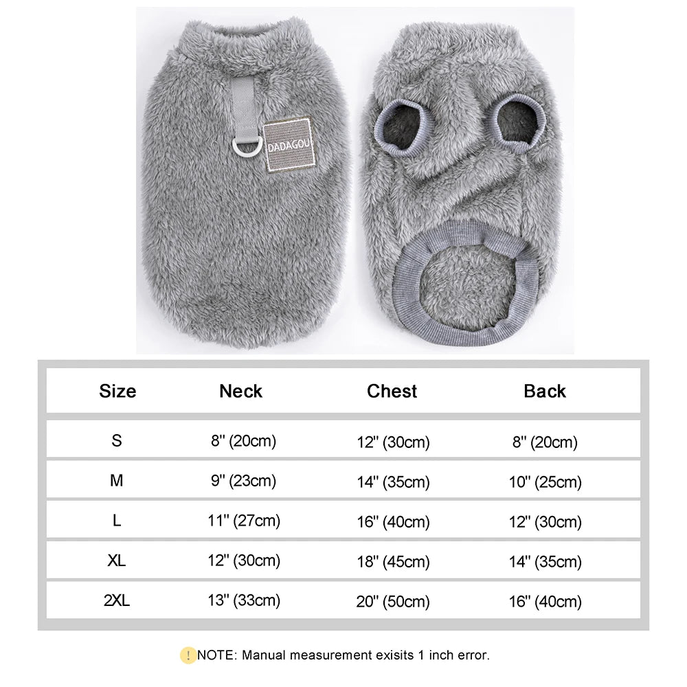 Soft Fleece Dog Clothes