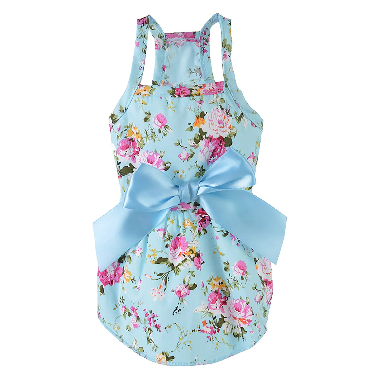 Pet Print Breathable Bow Sleeveless Shirt
