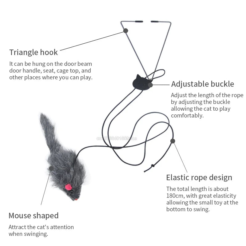 Door Hanging Cat Teaser Toy