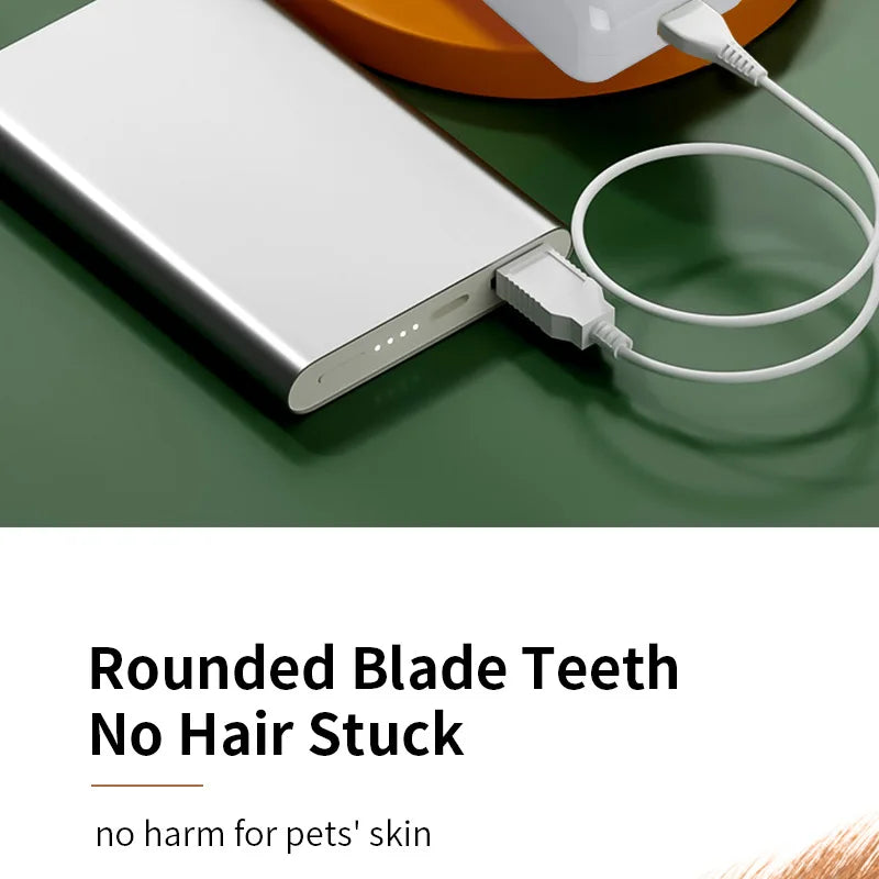 Cordless Rechargeable Pet Hair Trimmer