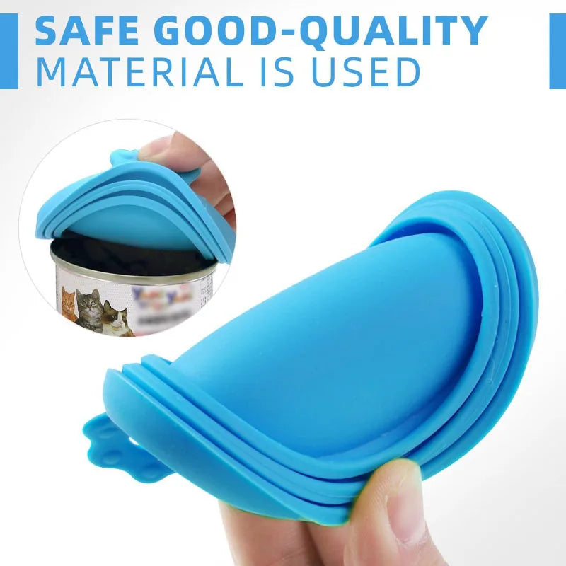 Reusable Pet Food Can Cover and Spoon