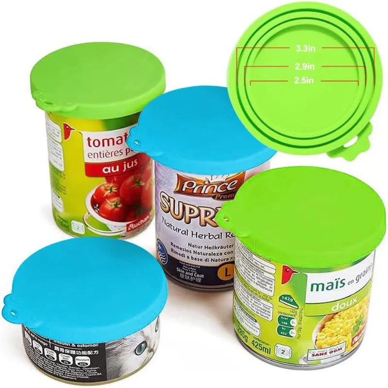 Reusable Pet Food Can Cover and Spoon