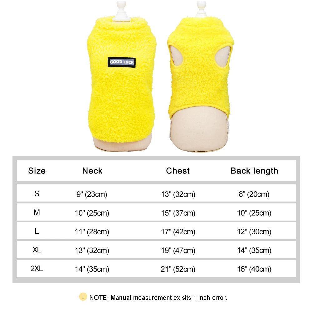 Soft Fleece Dog Clothes
