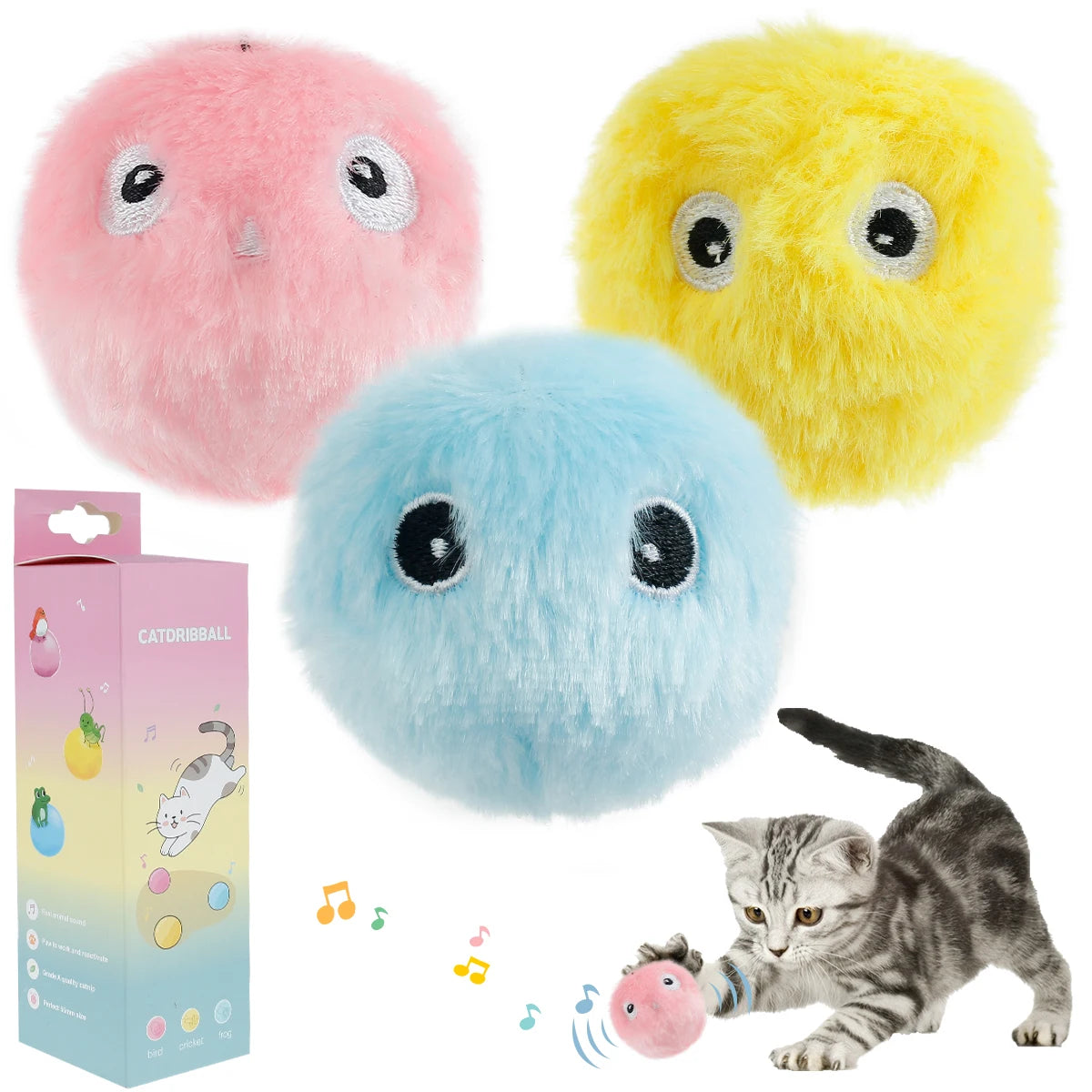 Smart Cat Toys - Faux Fur Ball