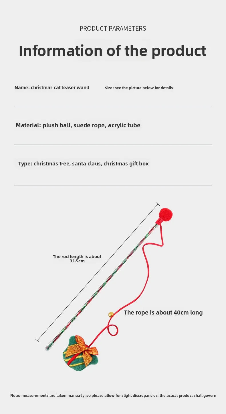 Christmas Cats Teasing Sticks