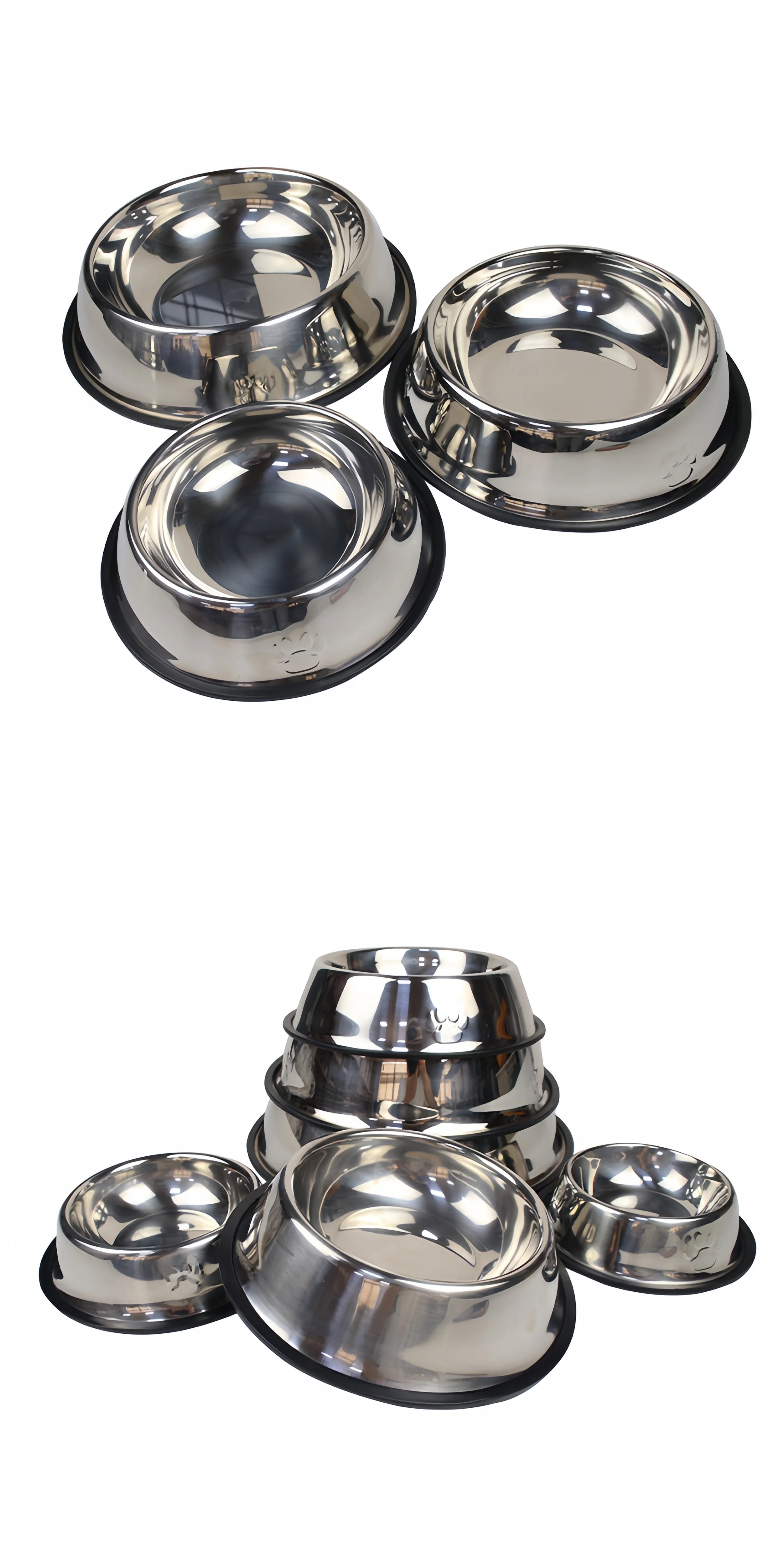 Pet Stainless Steel Feeding Bowl