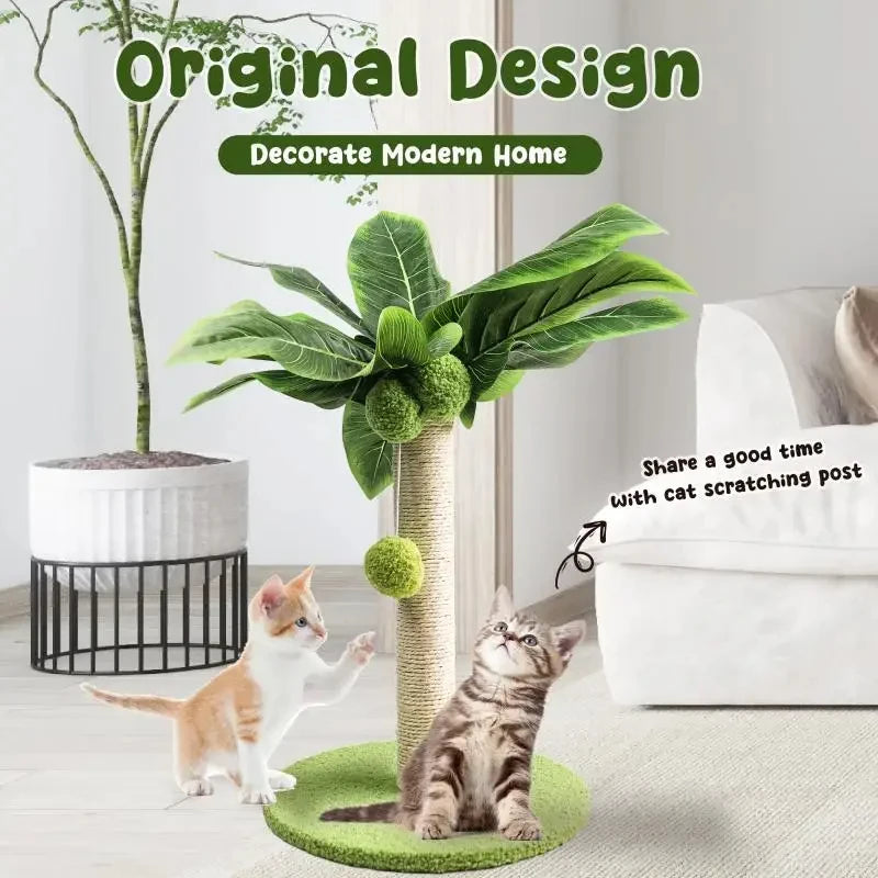 Cat Scratching Post with Hanging Balls