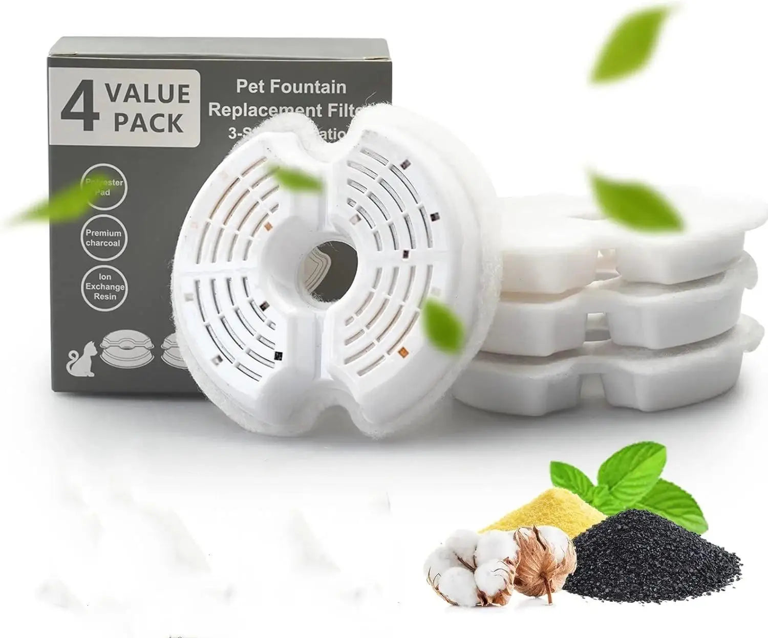 Pet Water Dispenser Filter - 4/8 Packs