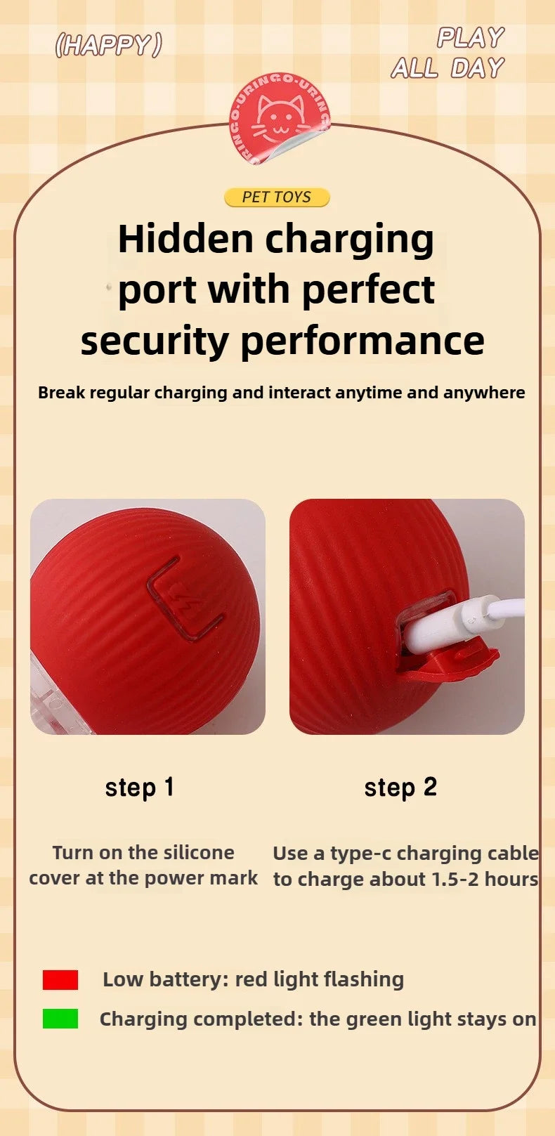 Cat Interactive Electric Ball