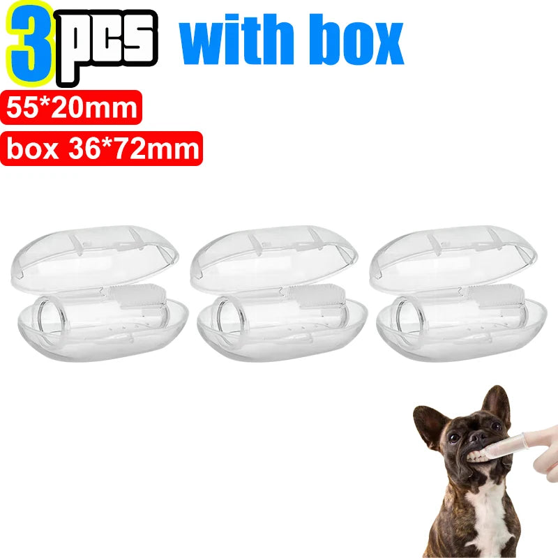 Soft Pet Finger Toothbrushes Dog