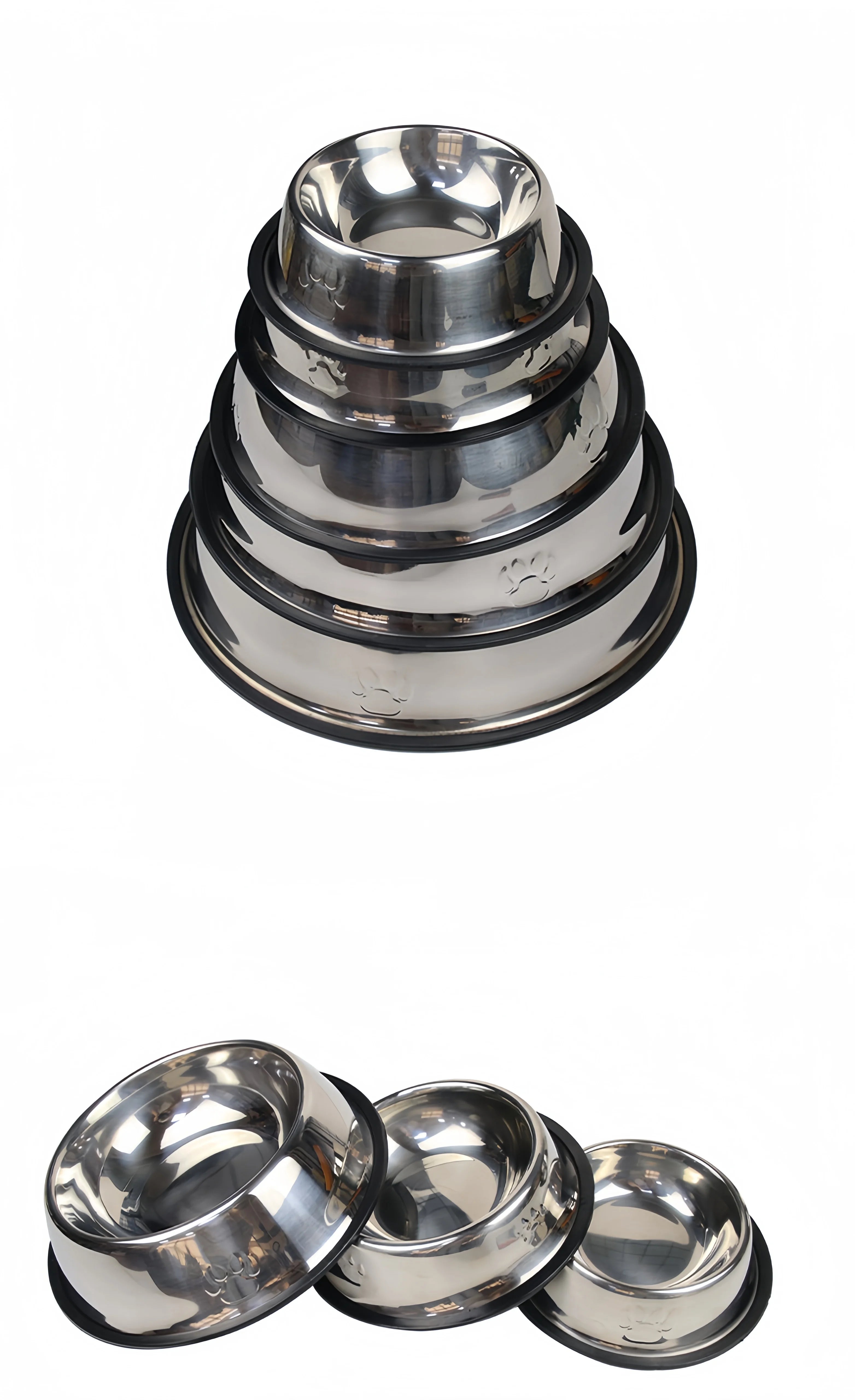Pet Stainless Steel Feeding Bowl
