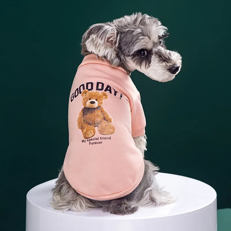 Cute Puppy Sweatshirt - Bear Pattern