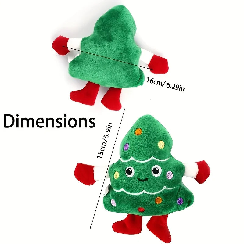 Christmas Tree Plush Dog Toy