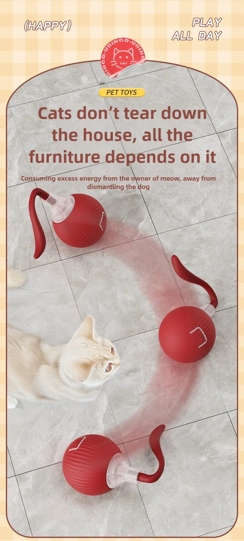 Cat Interactive Electric Ball